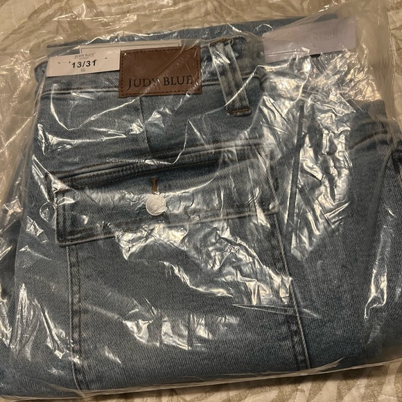 Blue Denim Cargo Jeans - Picture 4 of 6